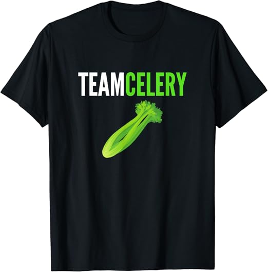 Team Celery Shirt Funny Celery Lover Team Celery TShirt Amazon.co.uk